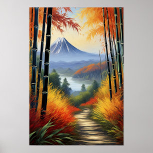 Herfst's Embrace, Bamboo Forest Valley Poster