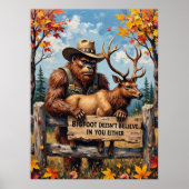 Herfst's Gentle Giants: Sasquatch en de hert Poster (Voorkant)