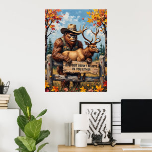 Herfst's Gentle Giants: Sasquatch en de hert Poster