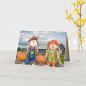 herfstscareces op hooibaal kaart (Gele Bloem)