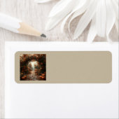 Herfstscène Adresetiketten Etiket (Insitu)