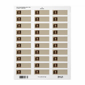 Herfstscène Adresetiketten Etiket (Full Sheet)