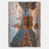 Herfstscène gooien deken (Voorkant Verticaal)