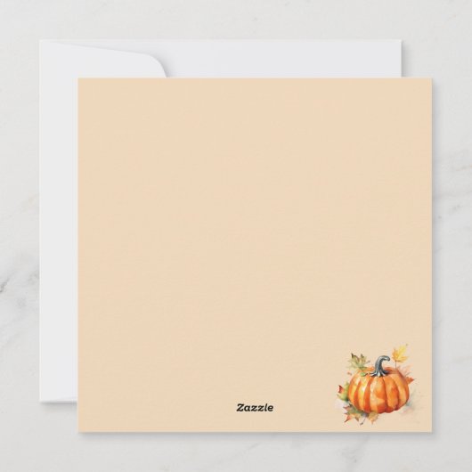  herfstscène met vrouw en hond feestdagenkaart (Achterkant)