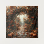 herfstscène tapijt wandkleed (Voorkant)