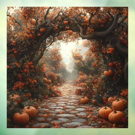 Herfstscène-vensterklemming Raamsticker (Vel 3)