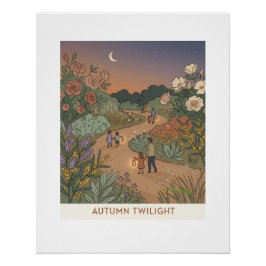 Herfstschemering Perfect Poster