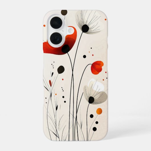 Herfstschets iPhone 16 Hoesje (Achterkant)