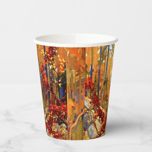 herfstschilderij van Garland, beroemd schilderij, Papieren Bekers (Links)