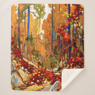 herfstschilderij van Garland, beroemd schilderij, Sherpa Deken