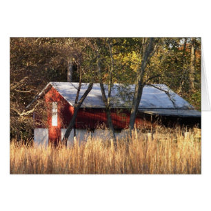 Herfstschuur in Centraal Maryland