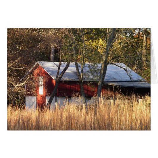 Herfstschuur in Centraal Maryland (Voorkant Horizontaal)