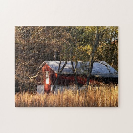 Herfstschuur in Centraal Maryland Legpuzzel (Horizontaal)