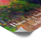 Herfstseizoen bijbelse verse ecclesiasta 3:1 poster (Hoek)