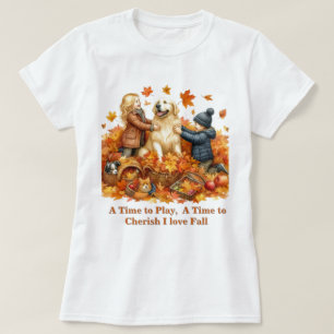 Herfstseizoen Bladeren Liefde Herfst T-shirt