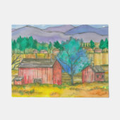 Herfstseizoen Boerderij Velden Schuur Deurmat (Voorkant)