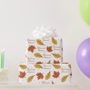 Herfstseizoen cadeaupapier