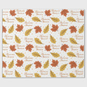 Herfstseizoen cadeaupapier (Vlak)