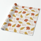 Herfstseizoen cadeaupapier (Uitgerold)