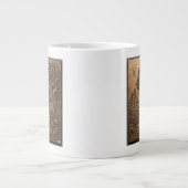 Herfstseizoen Halloween Scene in brons Grote Koffiekop (Voorkant)