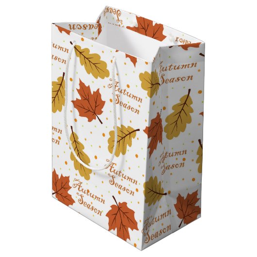 Herfstseizoen medium cadeauzakje (Achterkant Gekanteld)