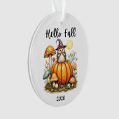 Herfstseizoen Ornament Aangepaste datum Halloween (voorkant)