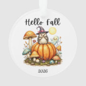 Herfstseizoen Ornament Aangepaste datum Halloween (achterkant)