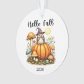 Herfstseizoen Ornament Aangepaste datum Halloween (voorkant)