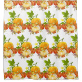 Herfstseizoen Pompoen Patroon  Douchegordijn (Voorkant)