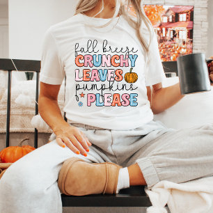 Herfstseizoen pompoenen laat Schattigee Herfst ach T-shirt