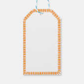 Herfstseizoen Rand Thanksgiving Aangepaste Tekst Cadeaulabel (Achterkant)