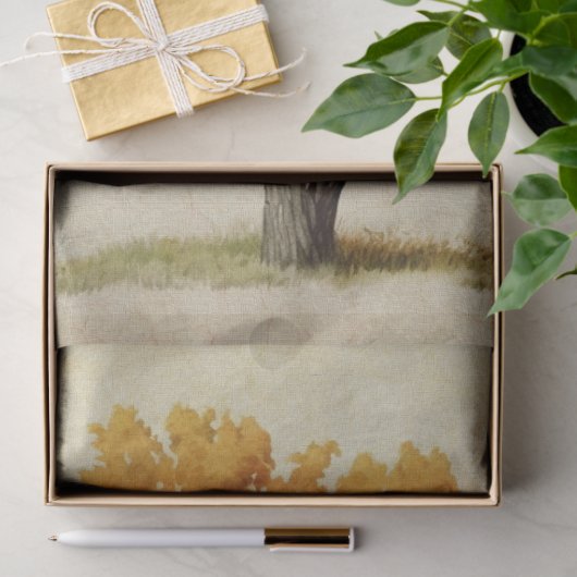 Herfstseizoen Tree Waterverf Tissuepapier (Geschenk)