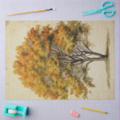 Herfstseizoen Tree Waterverf Tissuepapier (Craft)