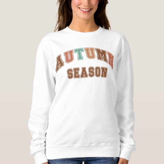 Herfstseizoen Trendy Herfst Varsity Sweatshirt (Voorkant)