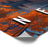 Herfstsereniteit: Central Park NYC Herfst Poster (Hoek)