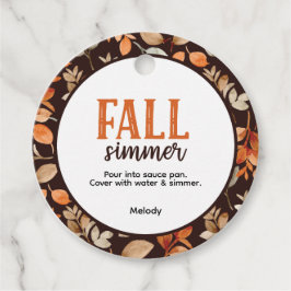 Herfstsimmering Bedankjes Labels
