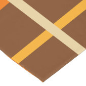 Herfstspeelpatroon in Sinaasappel groen en bruin Korte Tafelloper (Hoek)