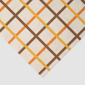 Herfstspeelpatroon in Sinaasappel groen en bruin Tissuepapier (Detail)