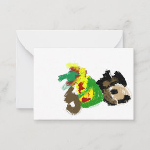 Herfstspel egel leuk notitiekaartje