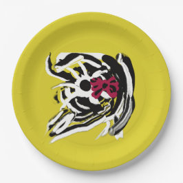 Herfstspin Papieren Bordje