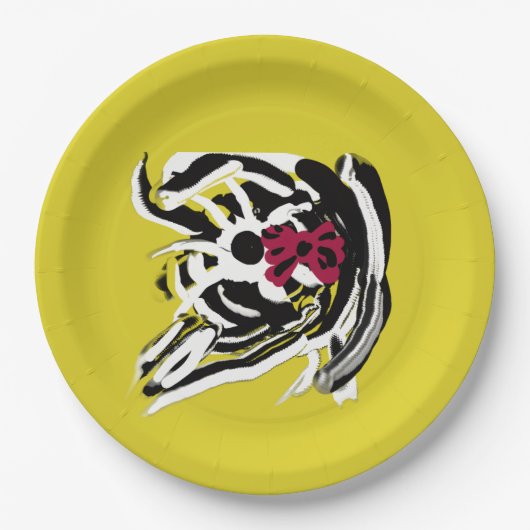 Herfstspin Papieren Bordje (Voorkant)