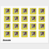 Herfstspin Vierkante Sticker (Vel)