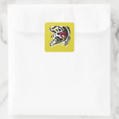 Herfstspin Vierkante Sticker (Tas)