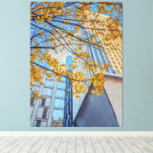 Herfststad Canvas Afdruk (Insitu (Houten vloer))