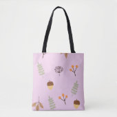 Herfststemming Bladpatroon Kunst Tote Bag (Voorkant)