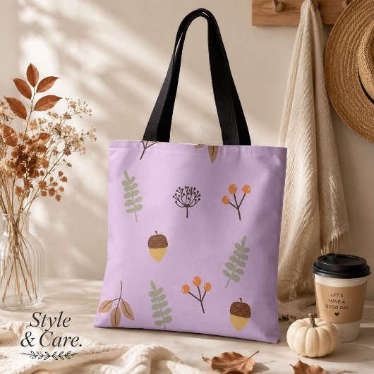 Herfststemming Bladpatroon Kunst Tote Bag