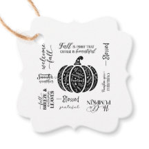 Herfststemming cadeautags en cadeau-enclosure
