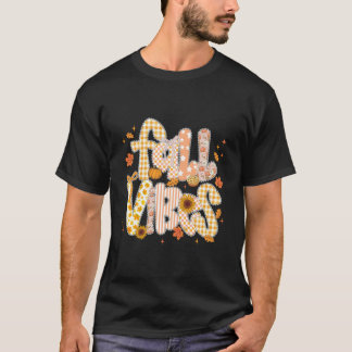 Herfststemming Coquette Strik Pompoen Dankzegging  T-shirt