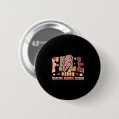 Herfststemming Dankbaar Gezegend Herfst Dank Ronde Button 5,7 Cm (Voorkant /achterkant)