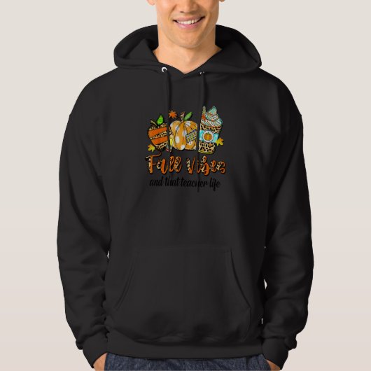 Herfststemming & Dat Leven Als Leraar Apple Pencil Hoodie (Voorkant)